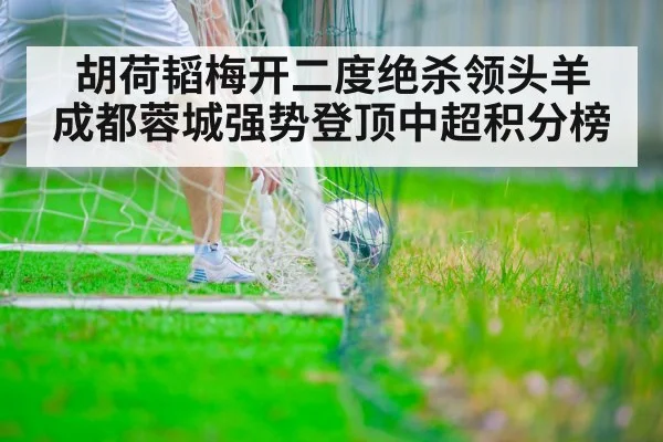 胡荷韬梅开二度绝杀领头羊 成都蓉城强势登顶中超积分榜(kaiyun)